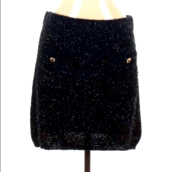 🎀 NWT ZARA Casual / Dress M Size NWT Black Skirt - Picture 8 of 9